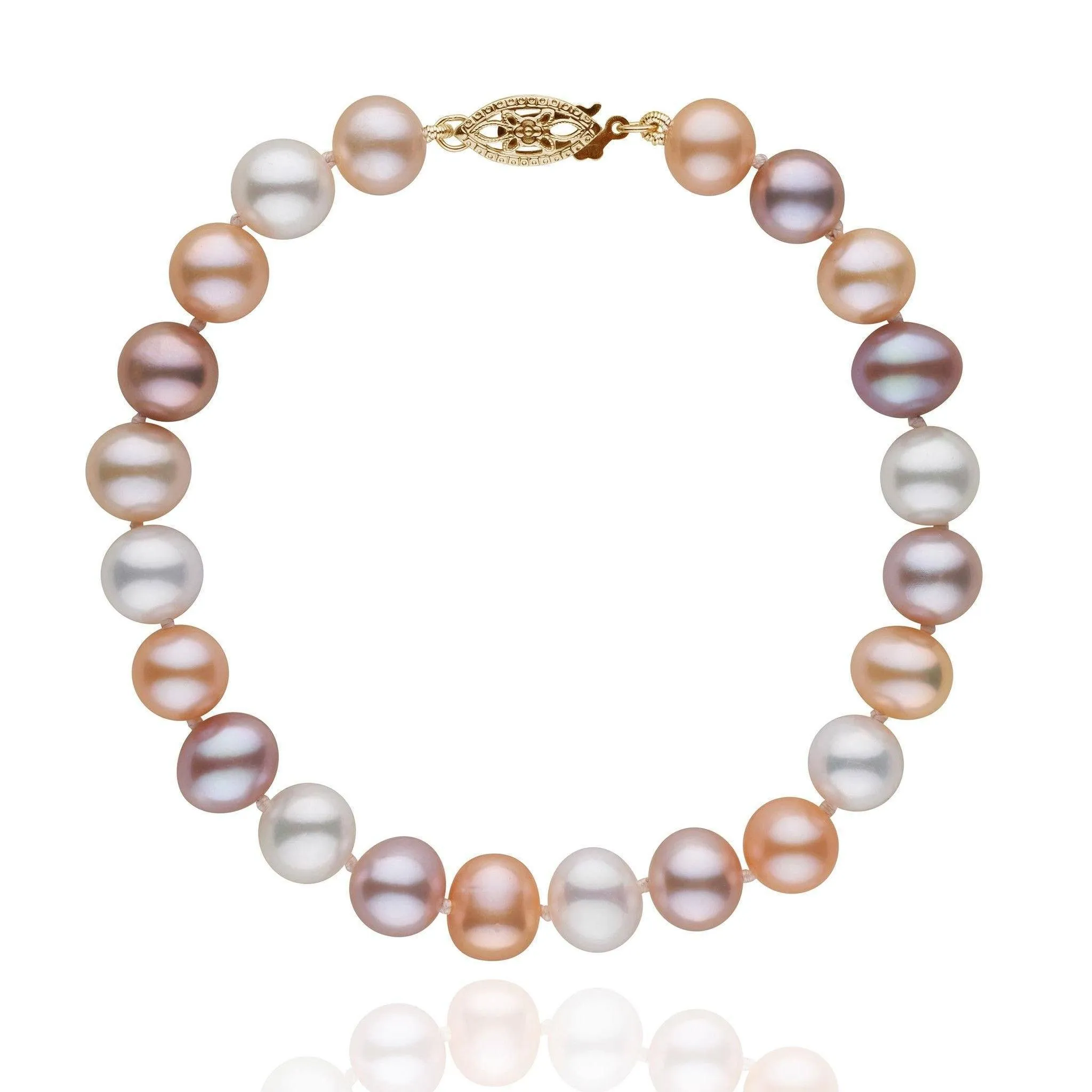 7.5-8.0 mm Multicolor Freshwater AA  Pearl Bracelet