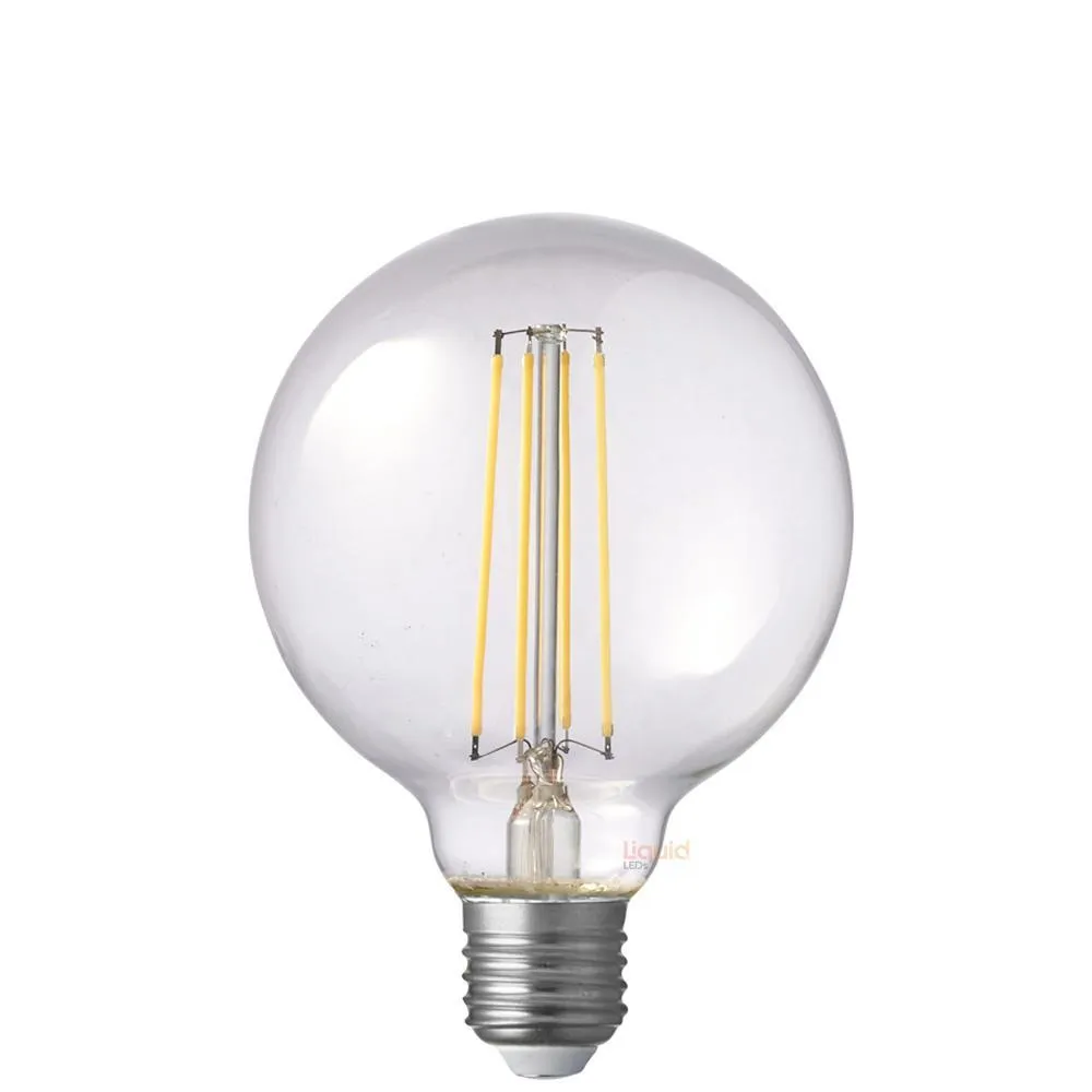 8W G95 LED Globe E27 Clear in Natural White