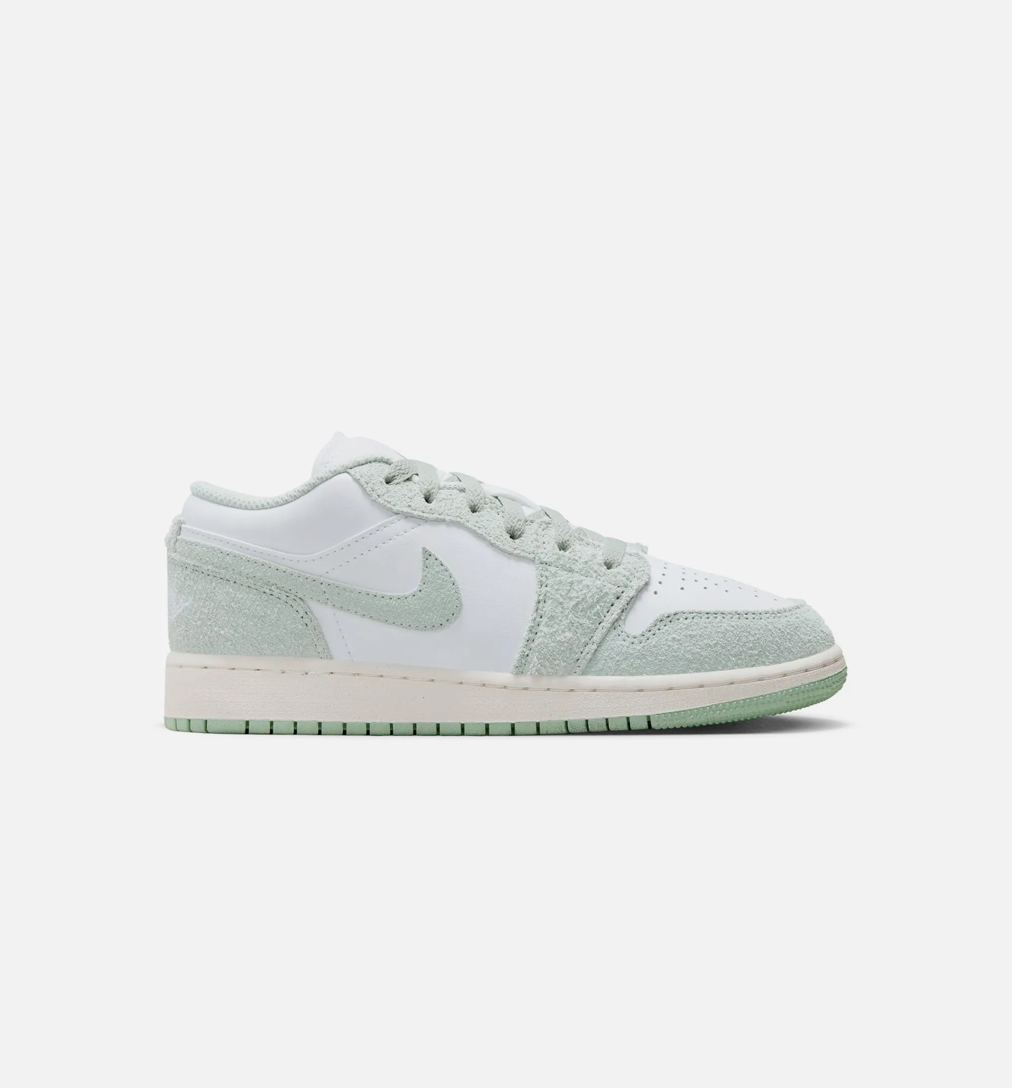 Air Jordan 1 Low SE Seafoam Grade School Lifestyle Shoe - White/Seafoam/Sail