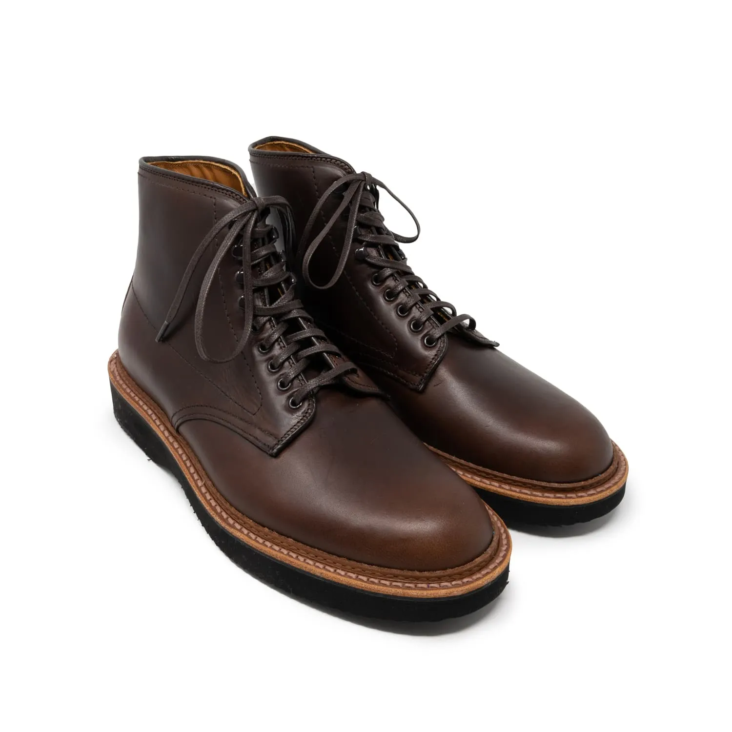 Alden x Snake Oil Provisions Figueroa Plain Toe Boot Brown Chromexcel