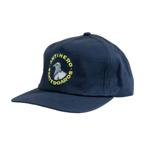 Anti Hero Pigeon Round Snapback - Navy