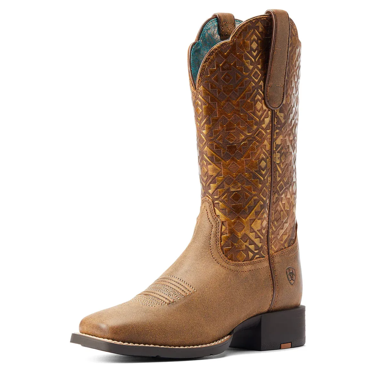 Ariat Women's Round Up Copper Blanket Emboss Boots