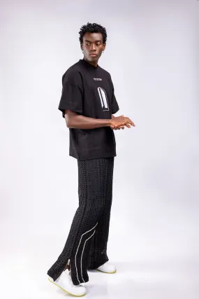 ATTO TETTEH Black Gyambibi Macrame Pants