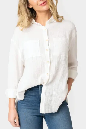 Beachside Gauze Button Front Shirt