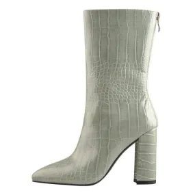 Boots Queen Krocola (Greyish green)