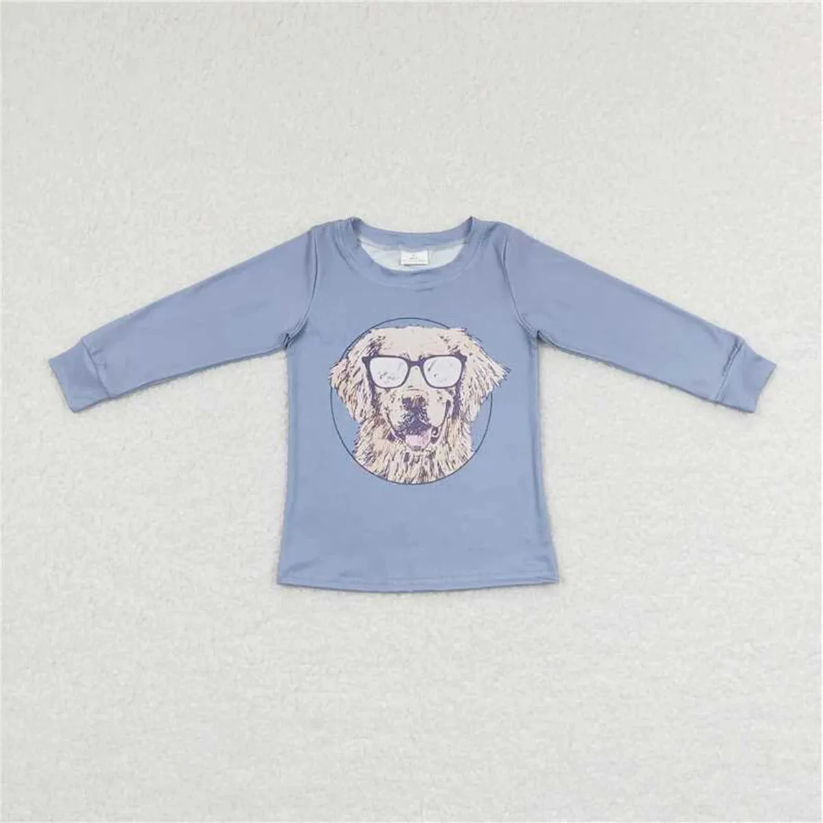 Boys Shirt - Long Sleeve - Sunglasses Dog Western to 14/16