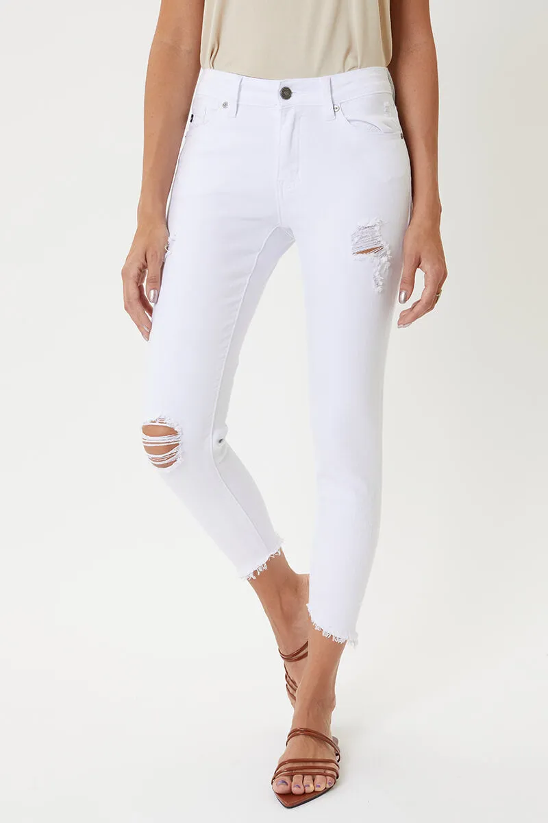 Brianna Mid Rise Ankle Skinny Jeans