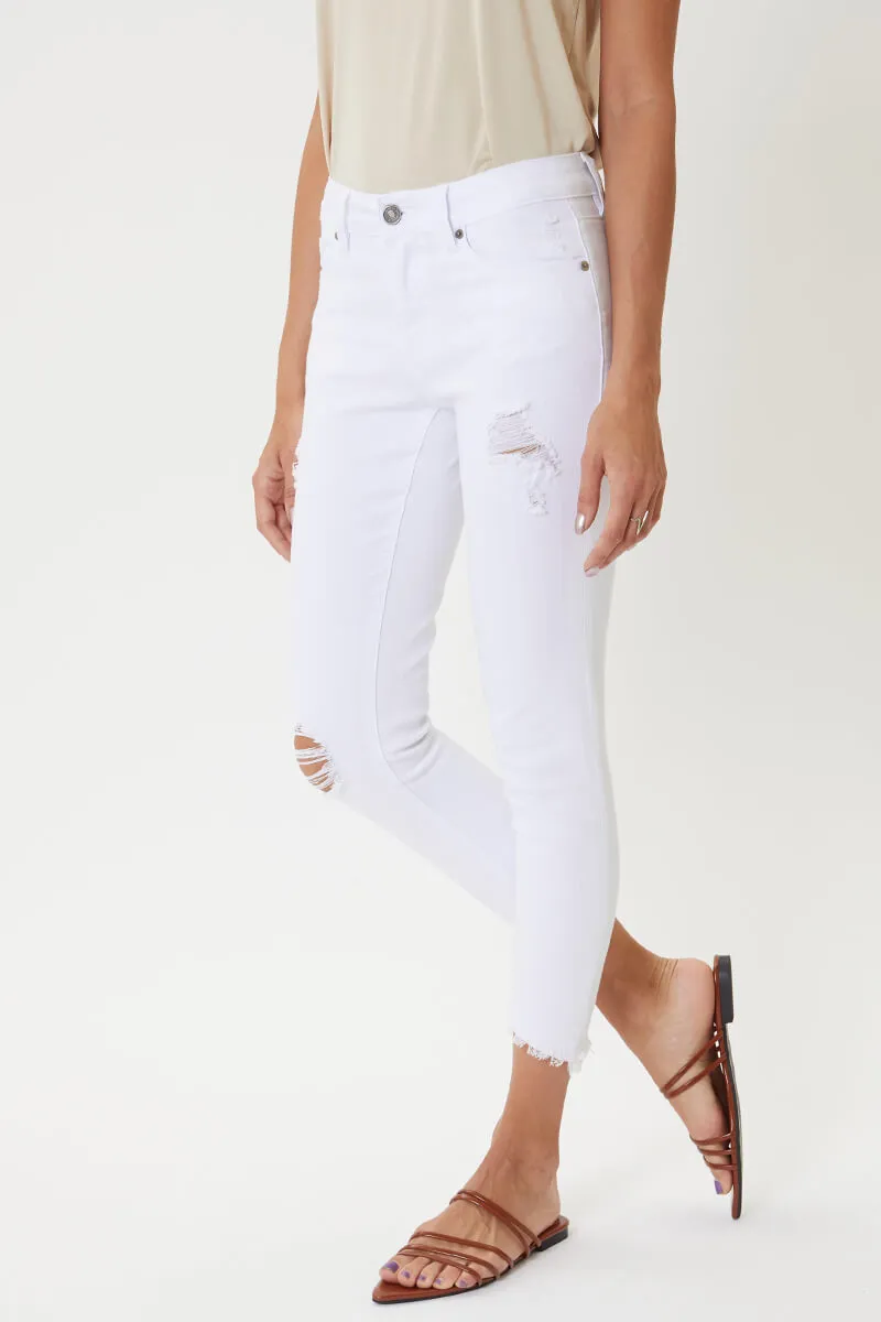 Brianna Mid Rise Ankle Skinny Jeans