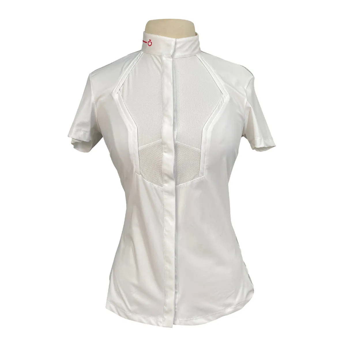 Cavalleria Toscana R-Evo Technical Knit Show Shirt in White - Women's Medium