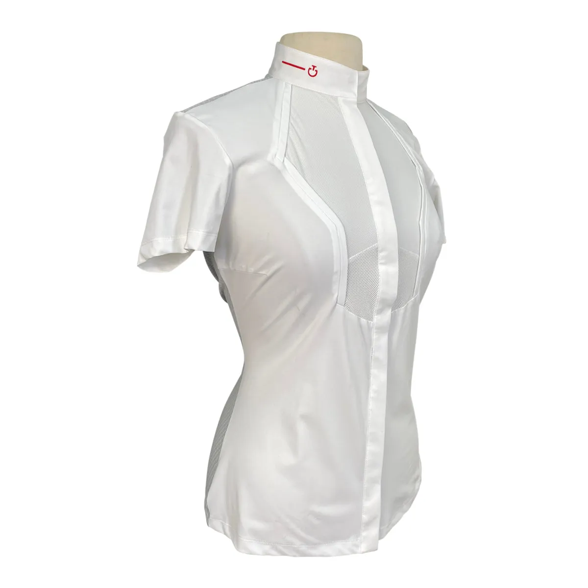 Cavalleria Toscana R-Evo Technical Knit Show Shirt in White - Women's Medium