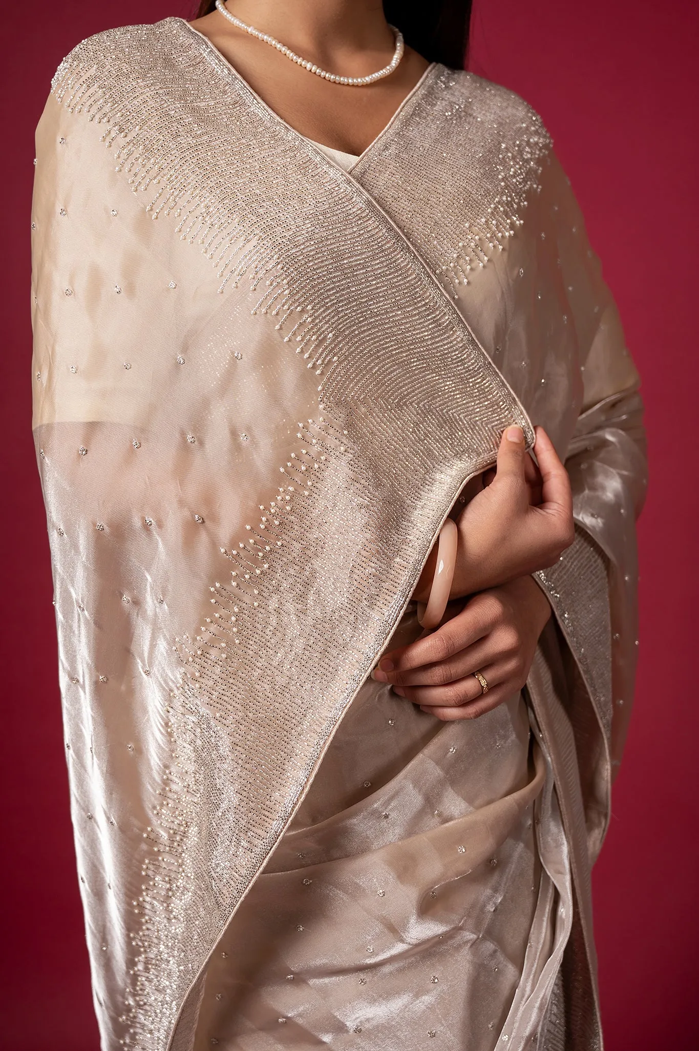 Cocktail Vanilla Bean Saree