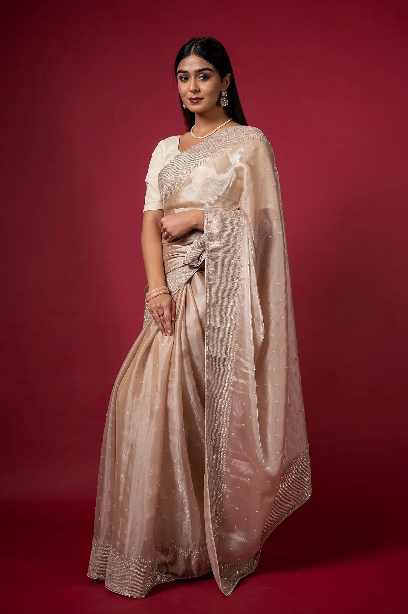 Cocktail Vanilla Bean Saree