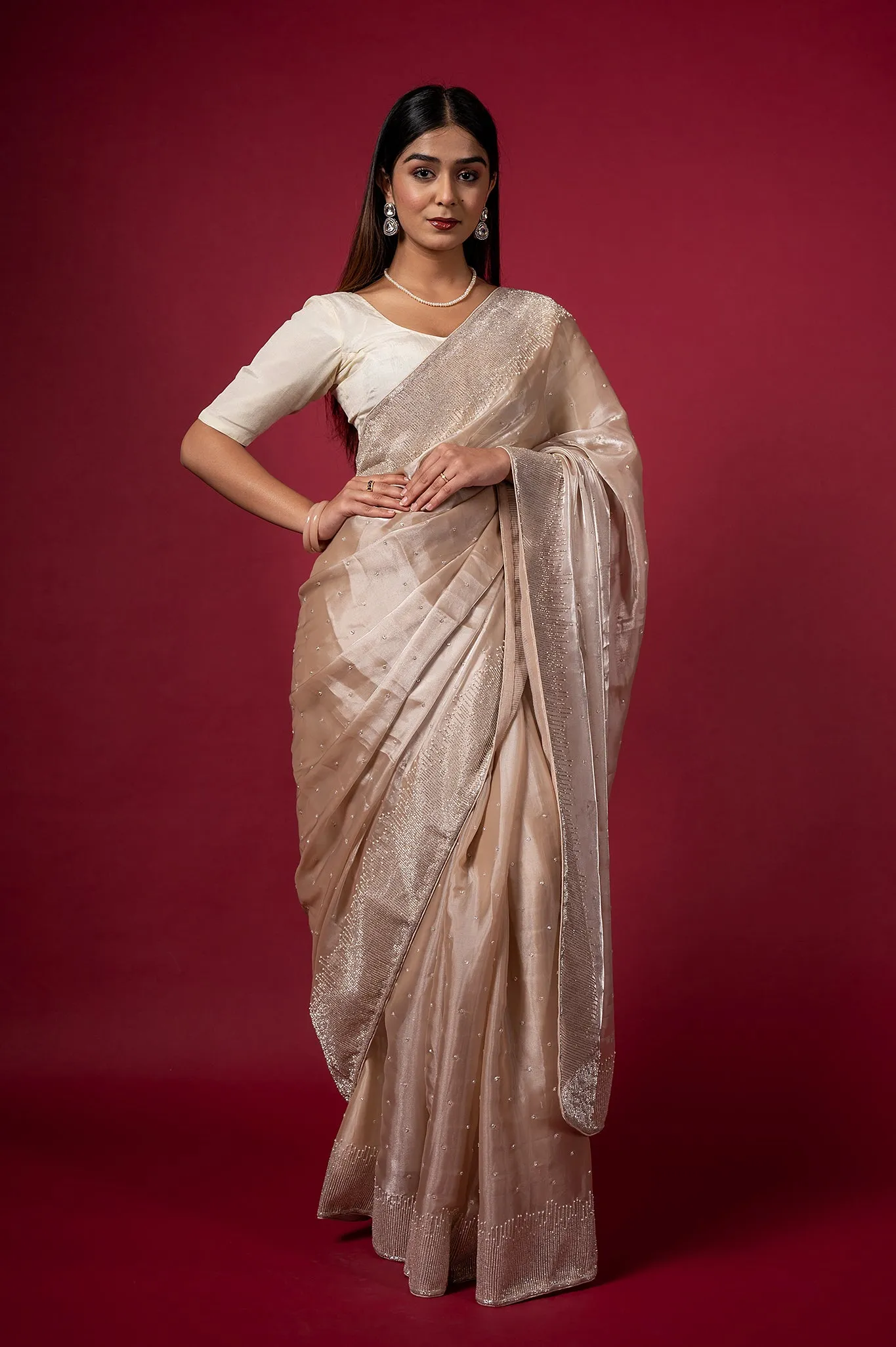 Cocktail Vanilla Bean Saree