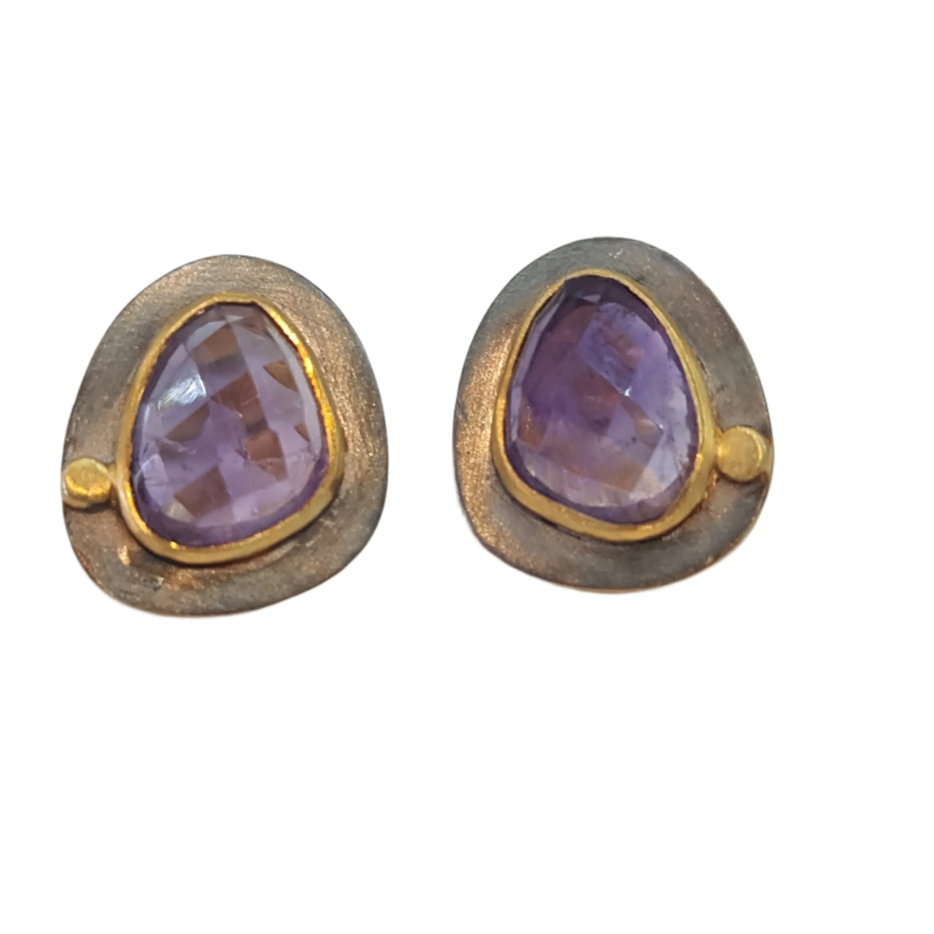 Constantinople stud earrings Amethyst