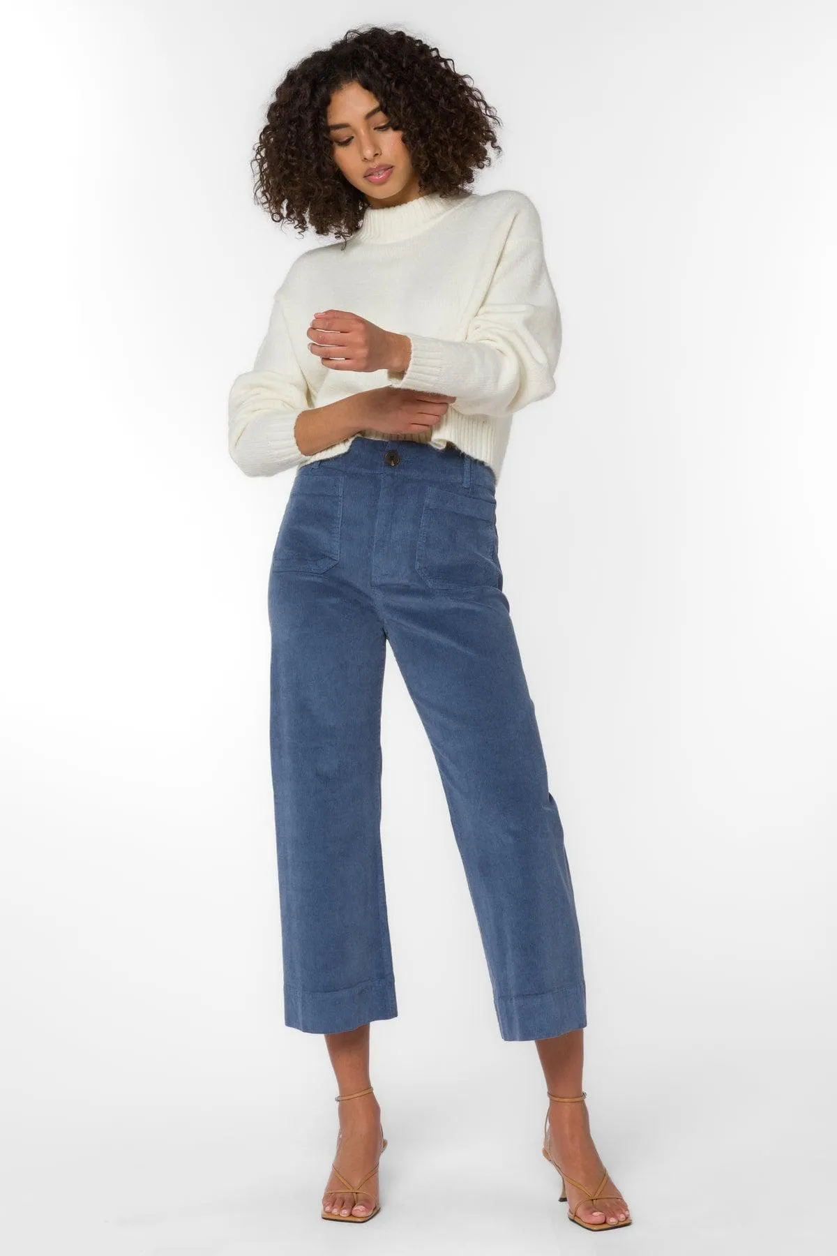 Corduroy Blue Pants