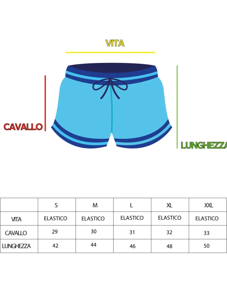 Costume Uomo Boxer Fantasia Floreale Elastico Verde Summer Casual GIOSAL-SU1198A