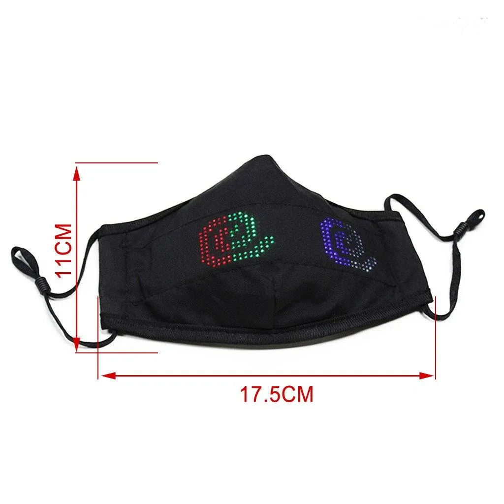 Customizable RGB LED Face Mask