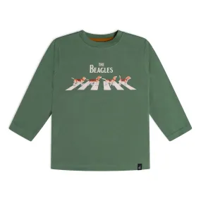 Deux Par Deux The Beagles Shirt _Green E20S70-330B