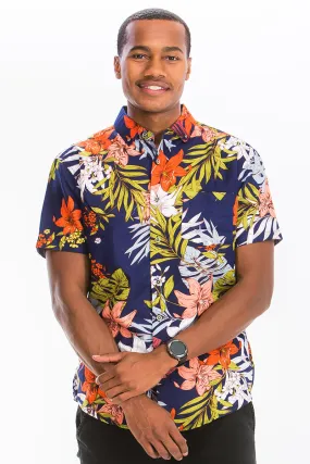 Digital Print Hawaiian Short Sleeve Shirt