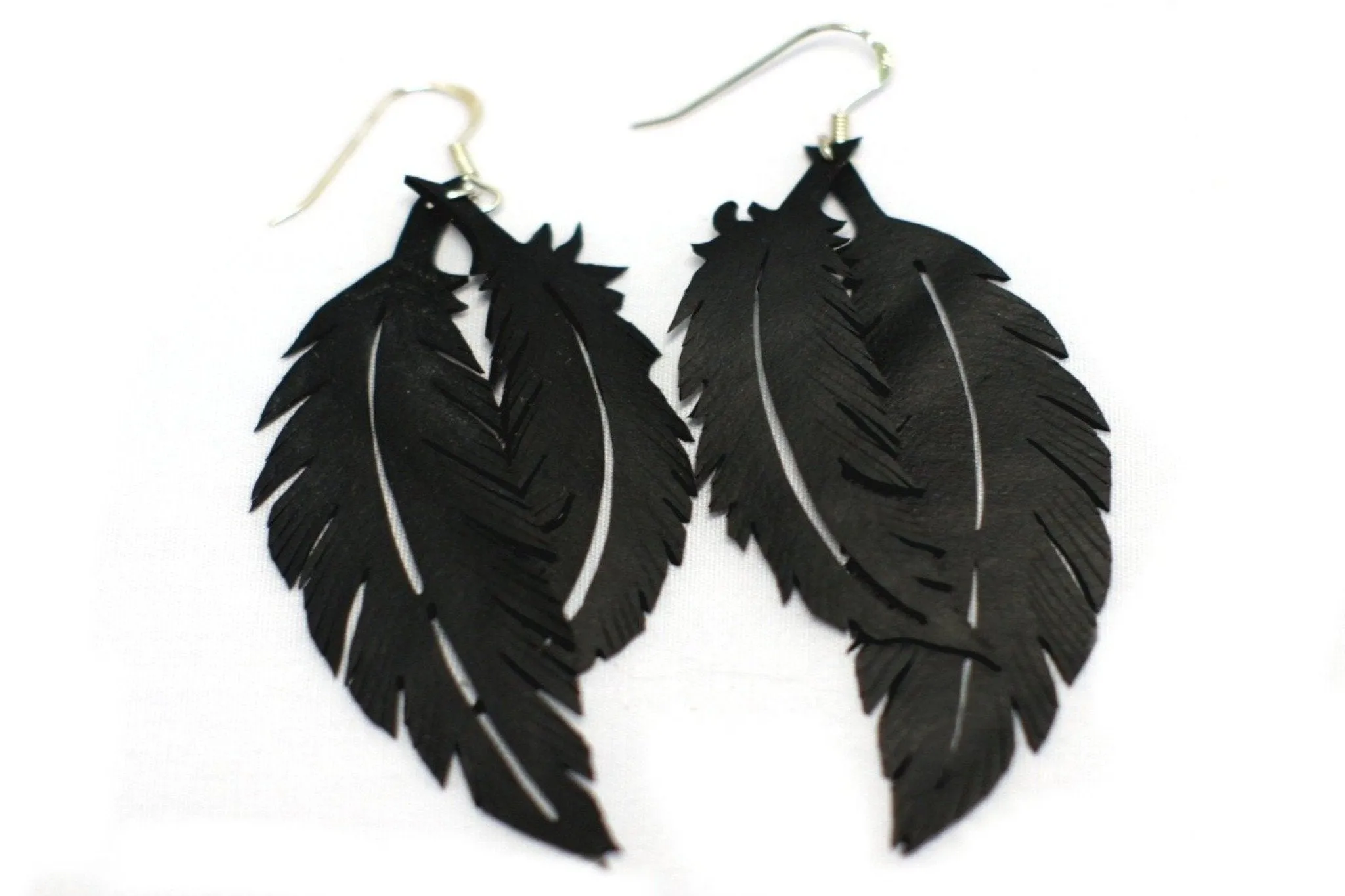 Earrings - Feathery Leaf