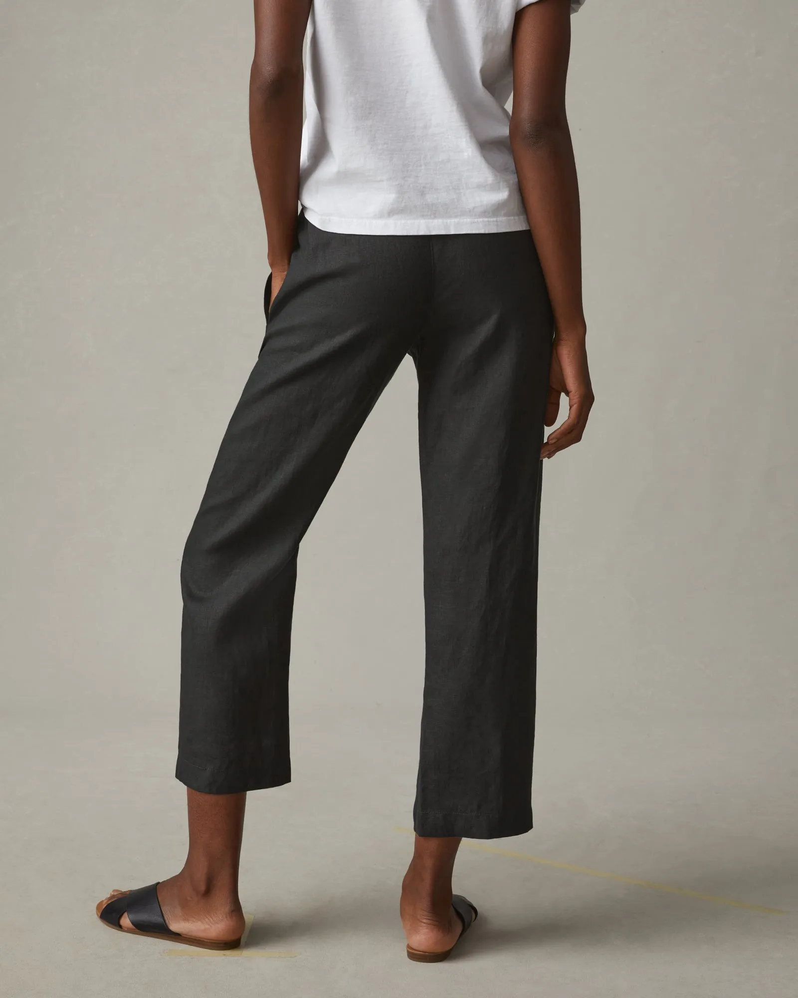 Easy Linen Pant - Meteorite