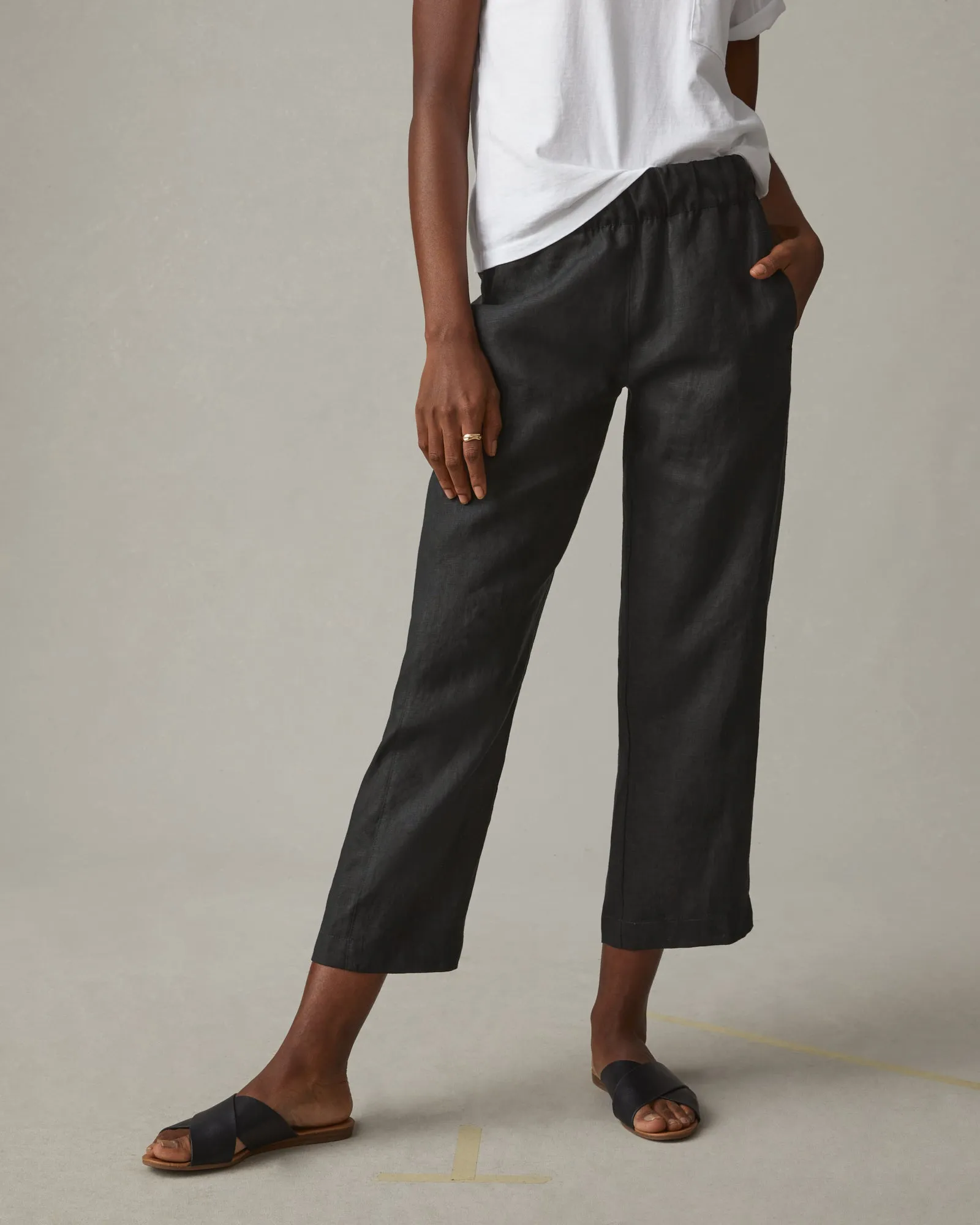 Easy Linen Pant - Meteorite