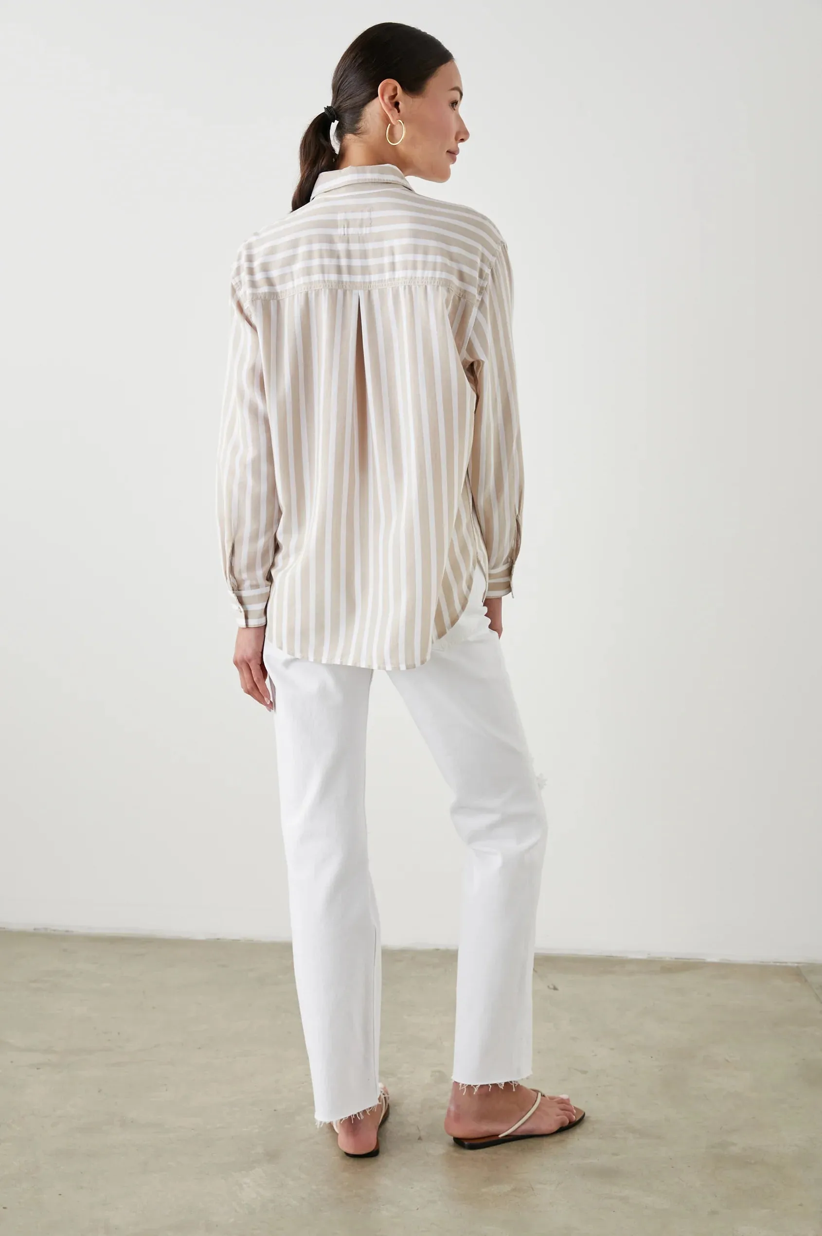 ELLE SHIRT (NATURAL STRIPE) - RAILS