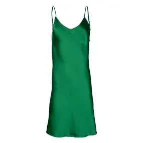 Emerald Mini Slip Dress