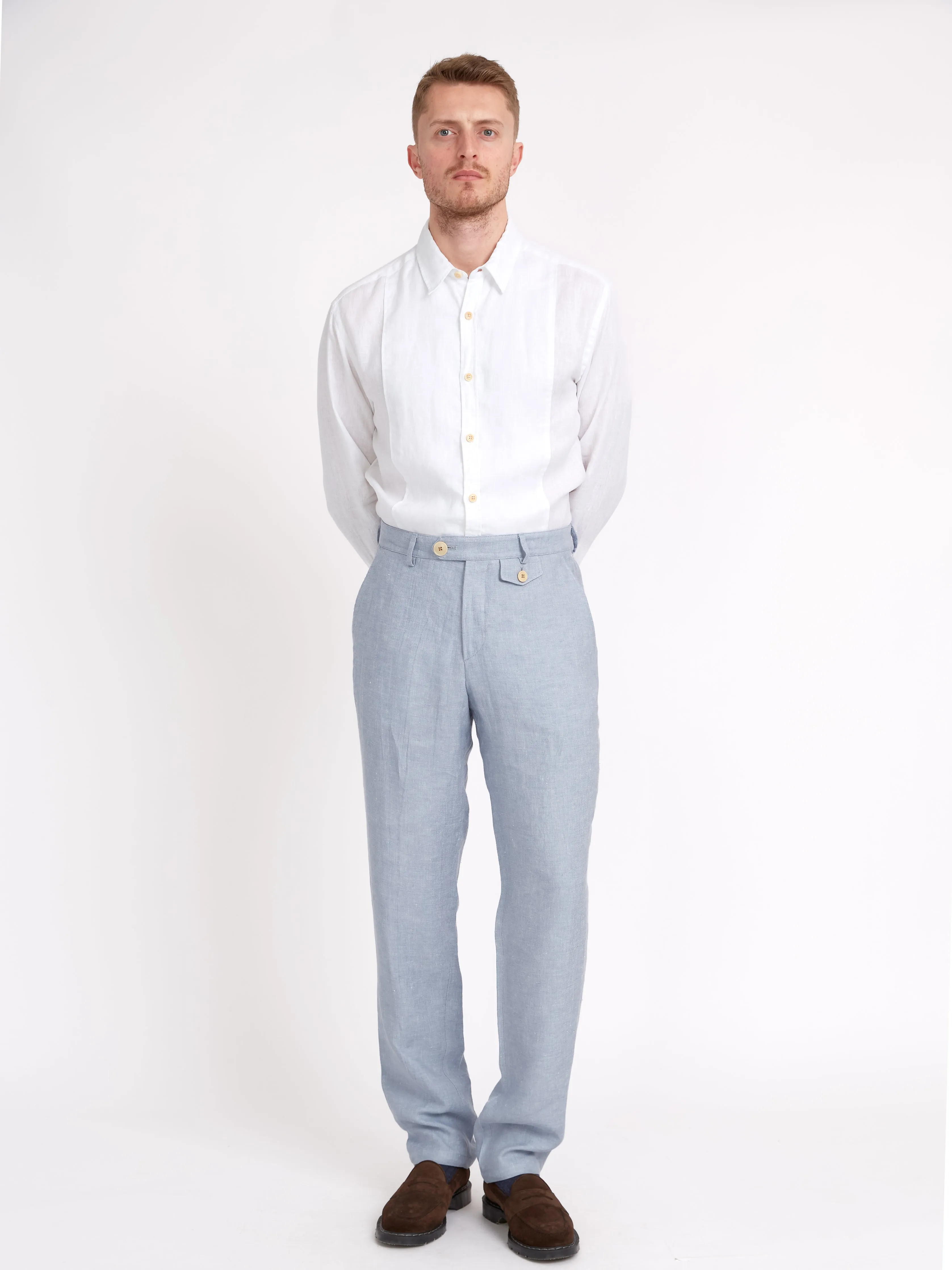 Fishtail Trousers Drescher Blue