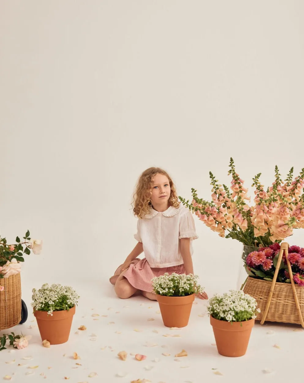 Fleur Skirt, Pink Polka