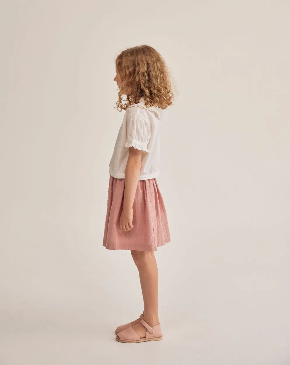 Fleur Skirt, Pink Polka