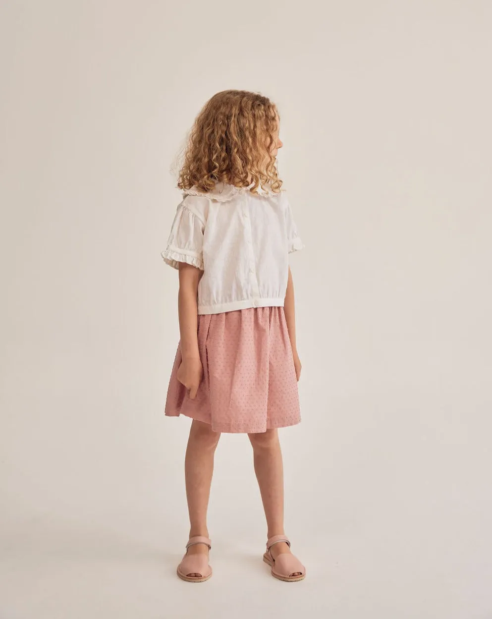 Fleur Skirt, Pink Polka