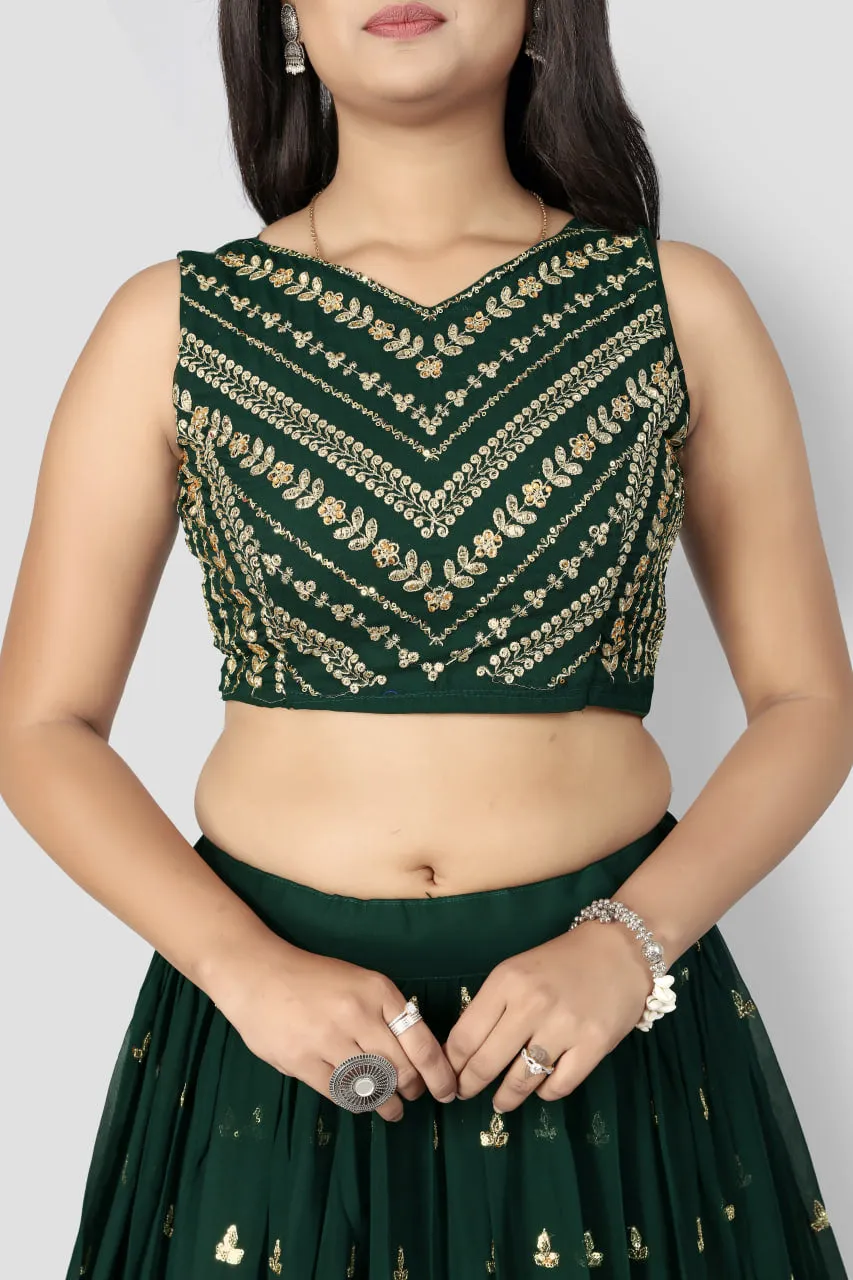 GREEN-THREAD-SEQUENCE-PARTY-WEAR-LEHENGACHOLI