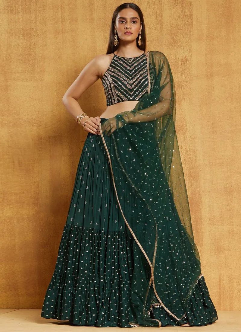 GREEN-THREAD-SEQUENCE-PARTY-WEAR-LEHENGACHOLI