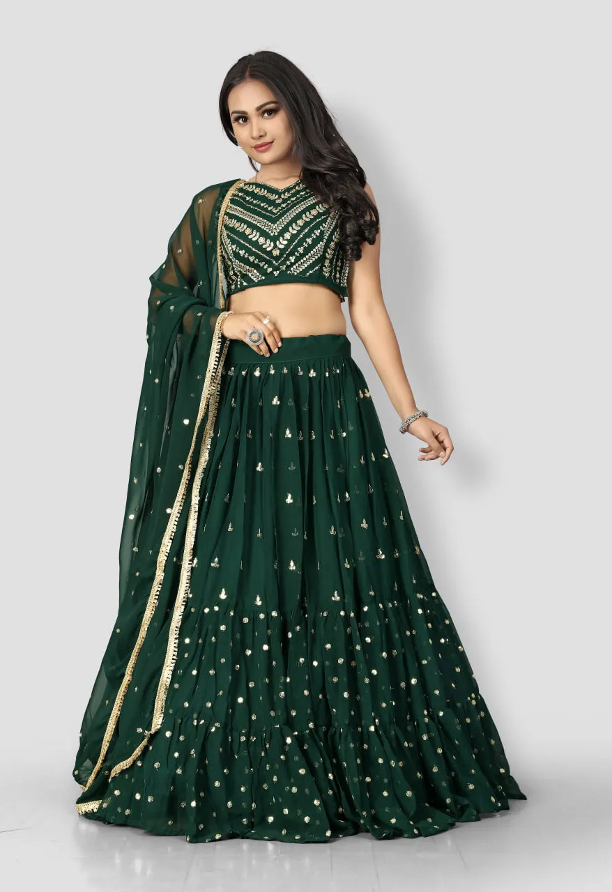 GREEN-THREAD-SEQUENCE-PARTY-WEAR-LEHENGACHOLI