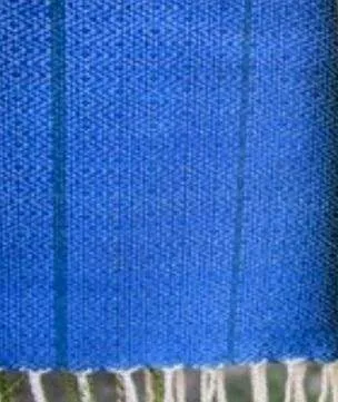 Handwoven Scarf Diamond Weave Blue