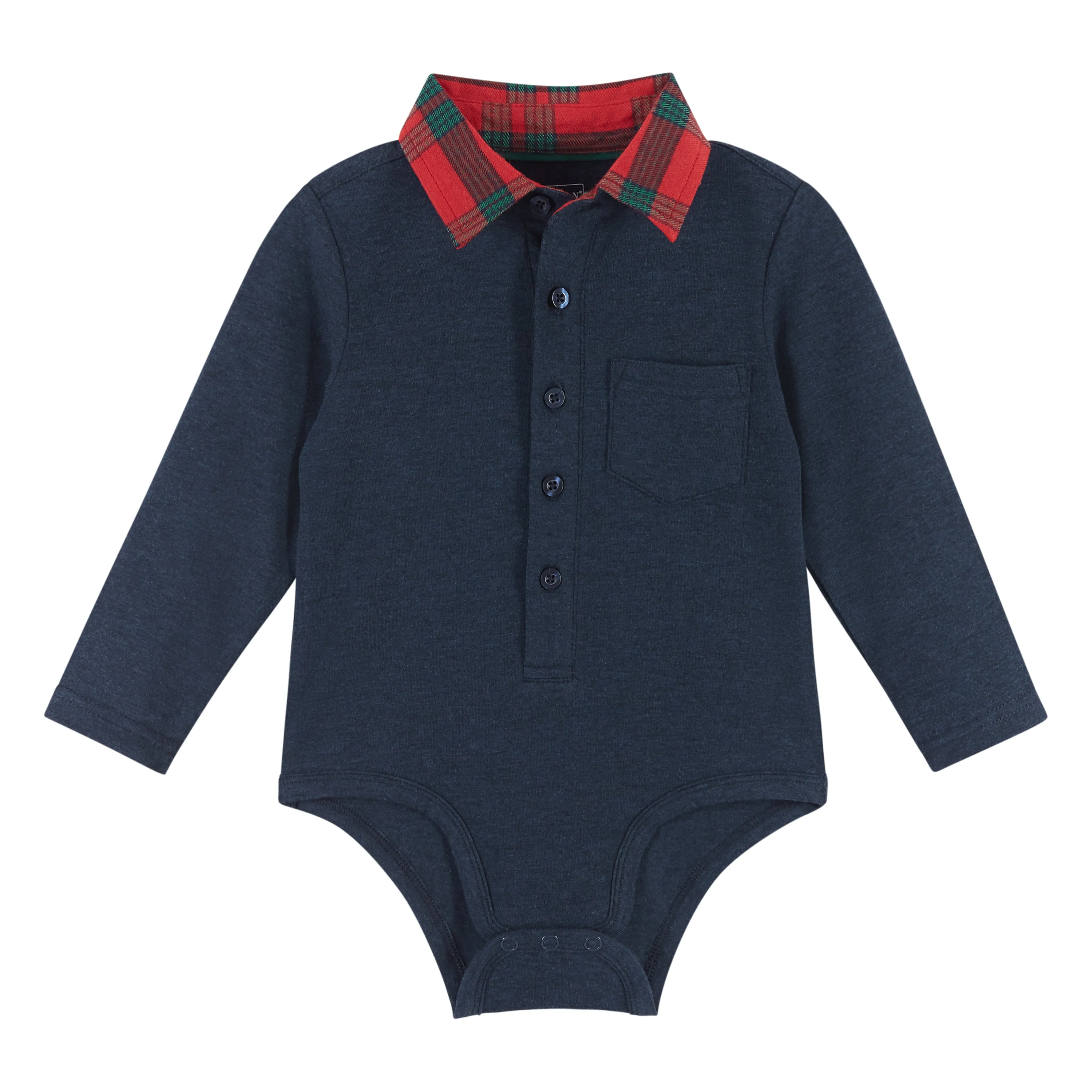 Infant Navy Holiday Shirtzie Set