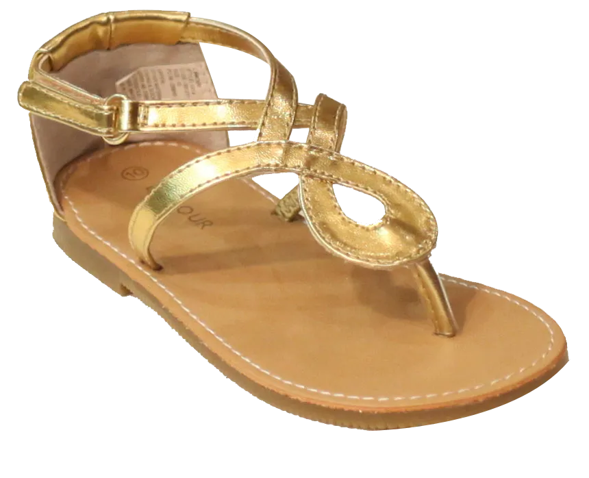 L'Amour Girls J914 Swirl Loop Sandals