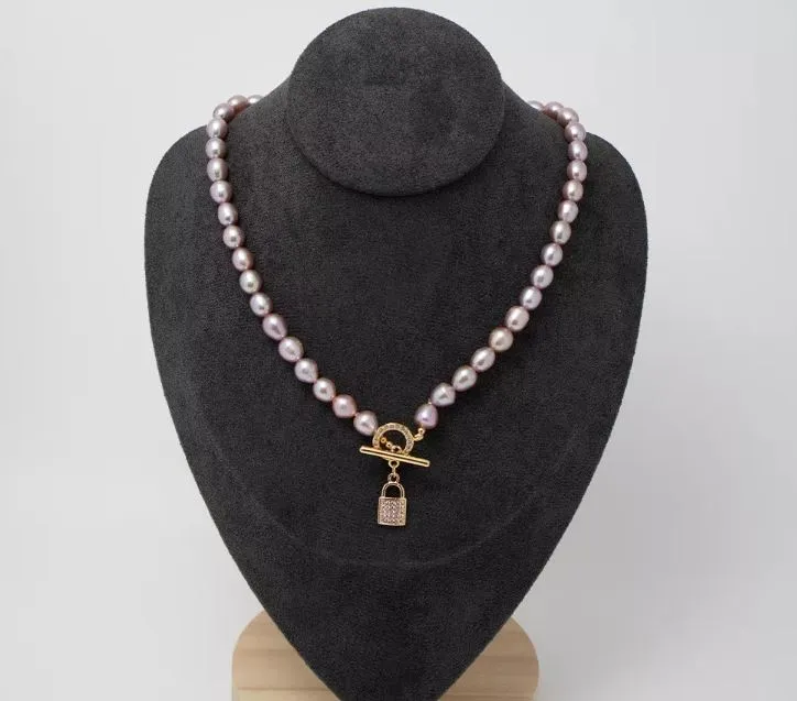 Lock Freshwater Pearls Necklace