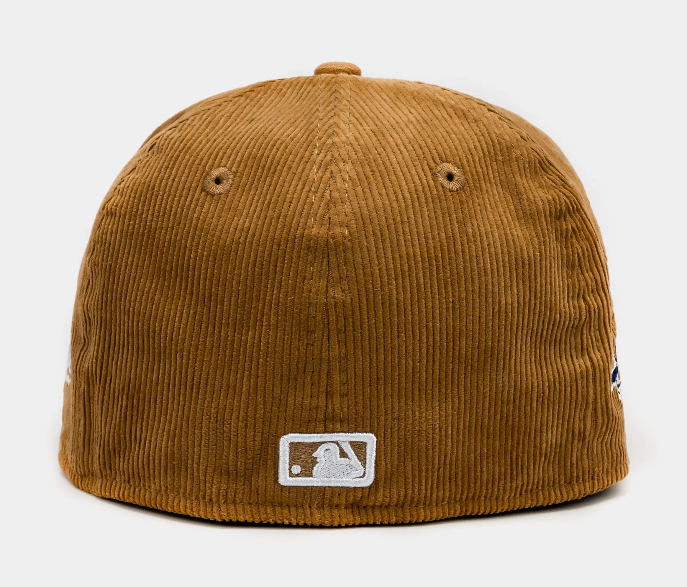 Los Angeles Dodgers Corduroy 59Fifty Fitted Mens Hat (Beige/Blue)