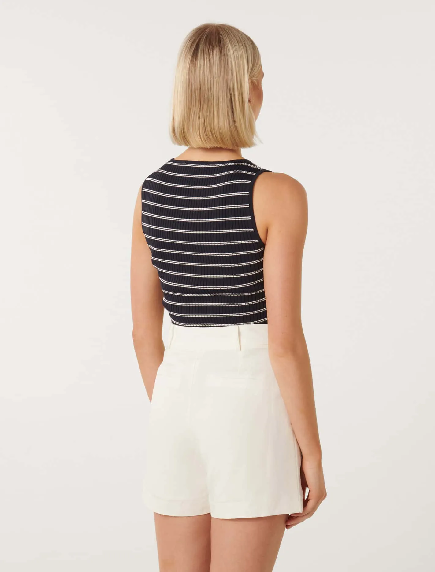 Millie Stripe Boatneck Tank Top