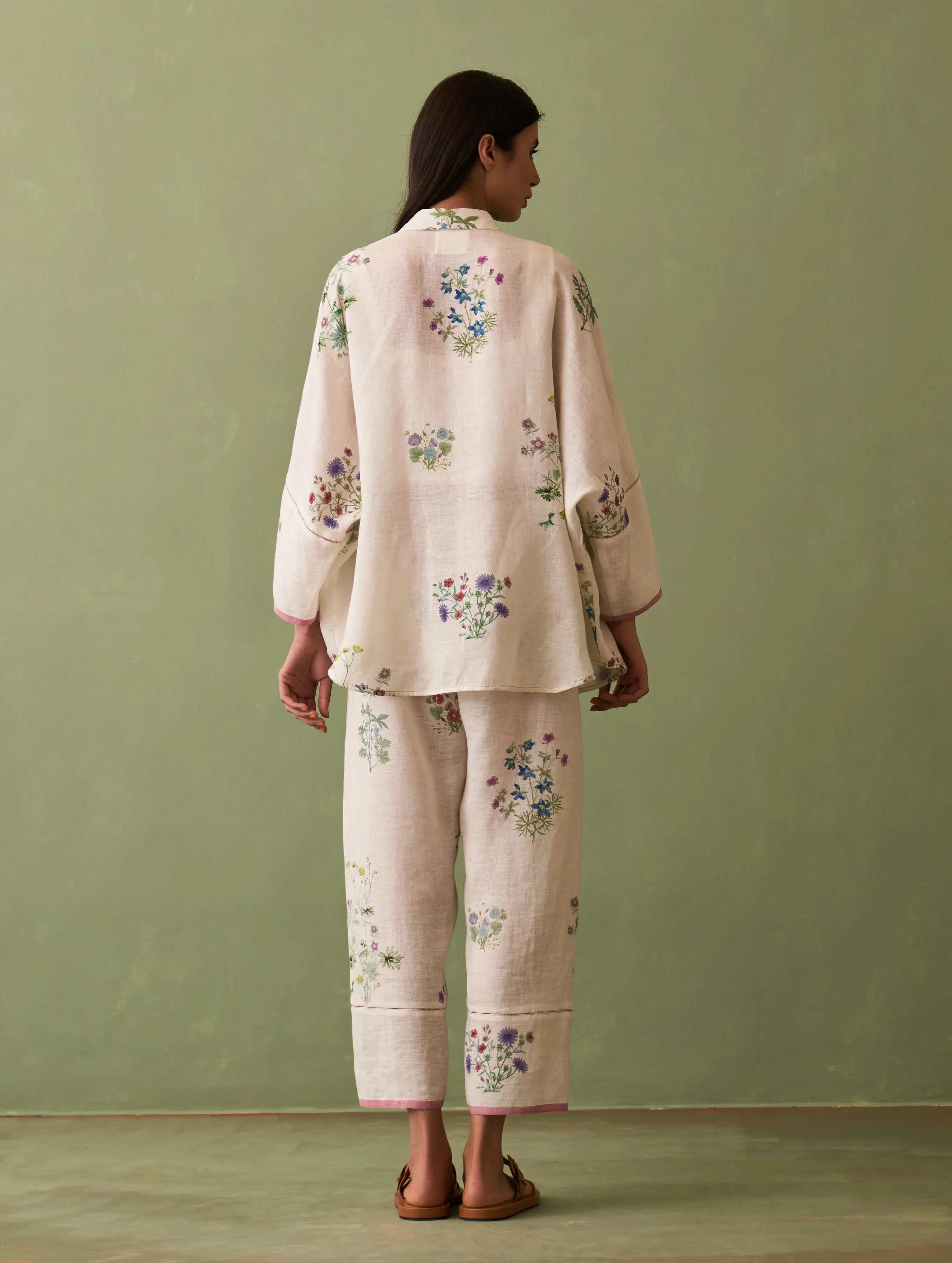 Mira Botanical Co-ord Set - Ivory