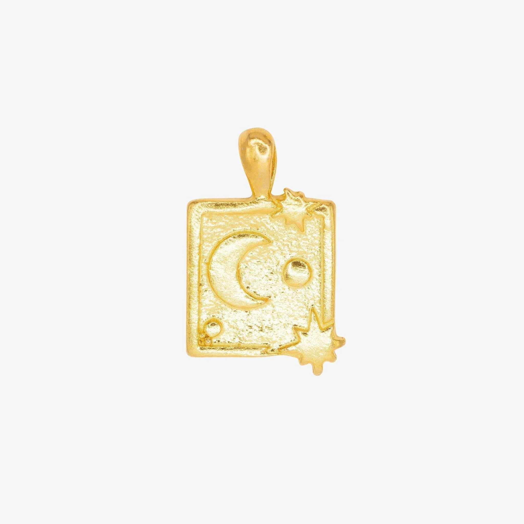 Moon Star Celestial Wholesale Charm 14K Gold, Solid 14K Gold, G103