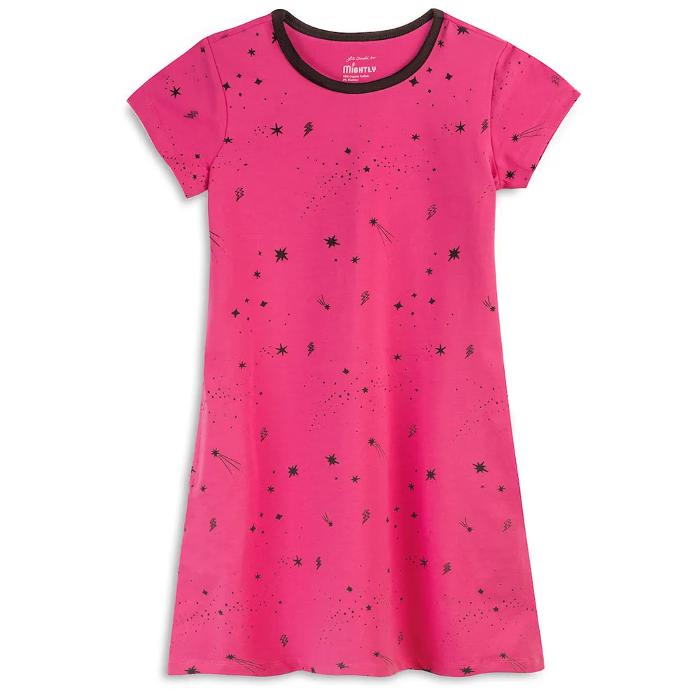 Organic Cotton Short Sleeve T-Shirt Dresses for Kids FINAL SALE