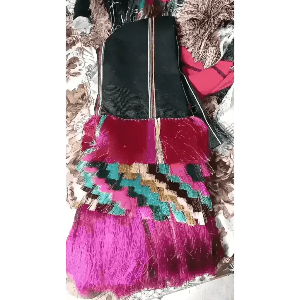 Purepecha rebozo with fringe