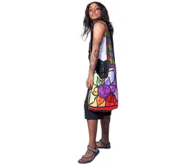 Rainbow Shoulder Bag, Spiritual Purse, Hippy Tote Bag, Thick Shoulder Strap