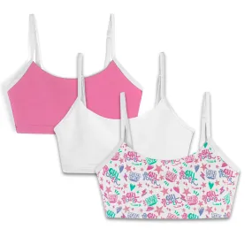 Rebel Girls Organic Cotton Bras 3 Pack