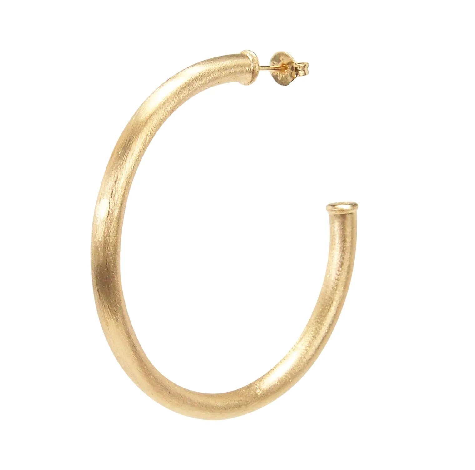 Sheila Fajl Smaller Favorite Tubular Hoop Earrings in Champagne