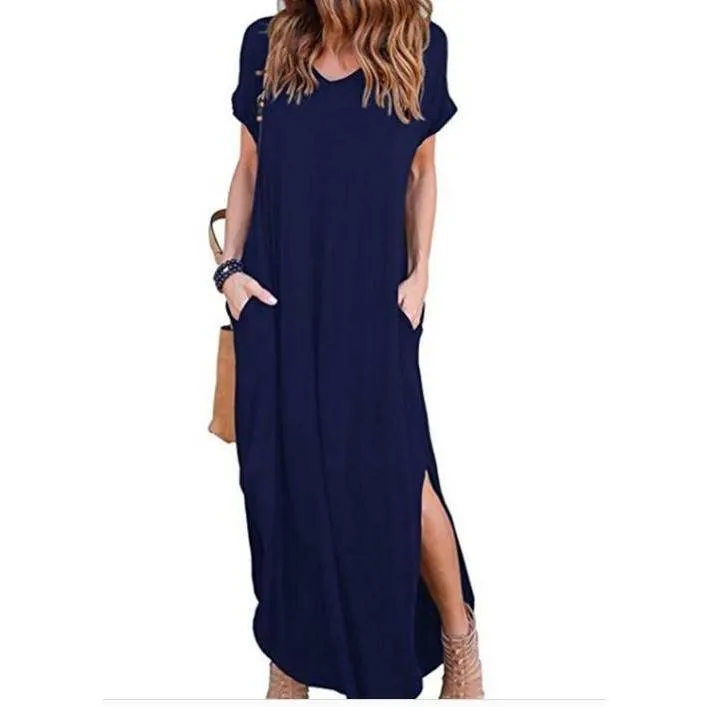 Short Sleeved Maxi Dress