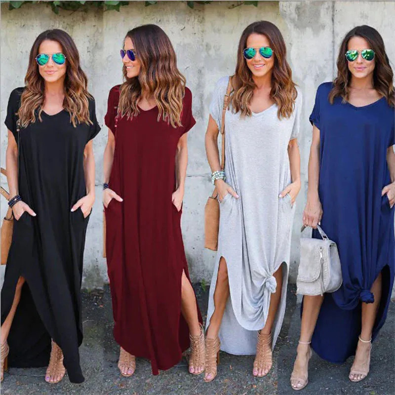 Short Sleeved Maxi Dress